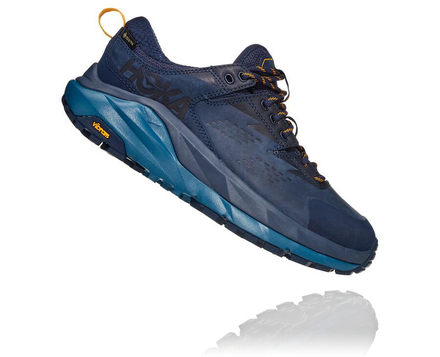 Hoka One One Trail Schoenen Dames - Kaha Laag Gore-Tex - Donkerblauw - BO5329076